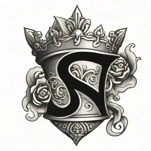 Letter S And Crown Hanging
