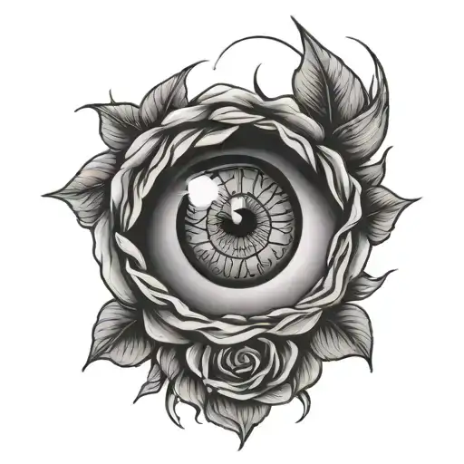 Rose And Sharingan Eye