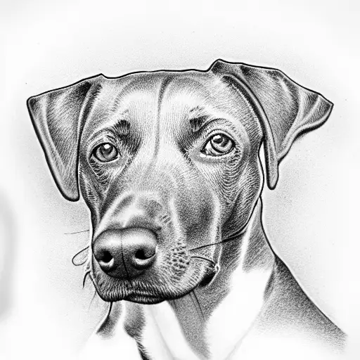 Kelpie Dog Sitting Facing Away