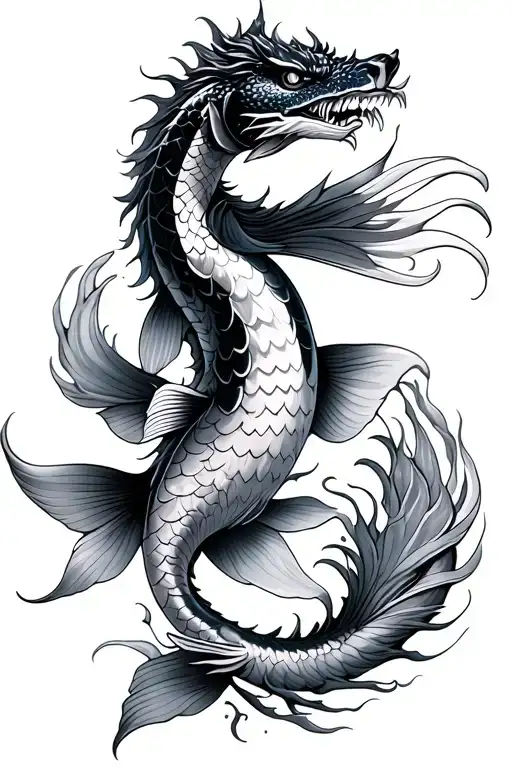 Koi Fish Dragon Hanna