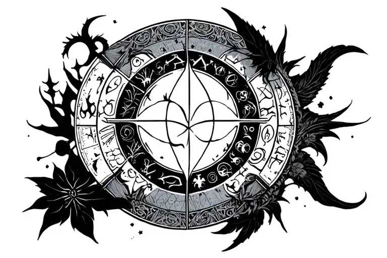 Cyber Sigilism Goth Zodiac Witchy Style