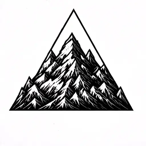 Mountain Geometric Triangle