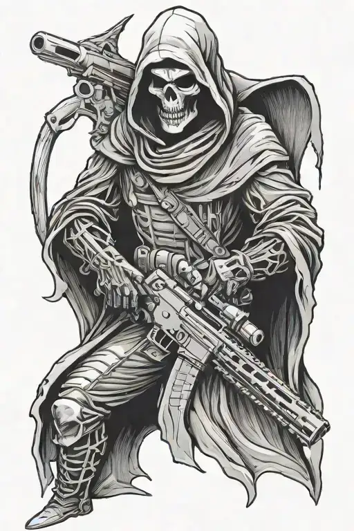 Cloaked Reaper With Ar15