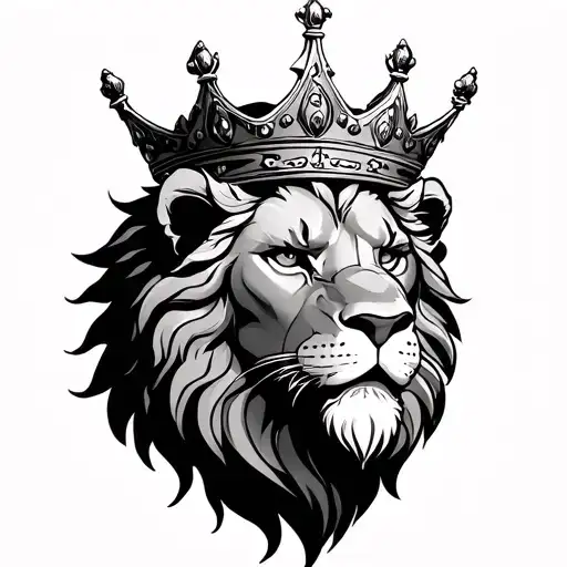 God As A Lion Wearing A Crown