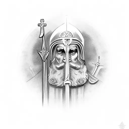 Saint Paul With Bibel And Sword