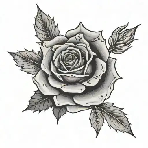 999 Juice Wrld With Rose & Thorns