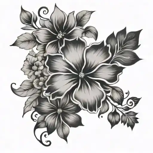 Incorporate A Paw Print Into A Detailed Floral Design