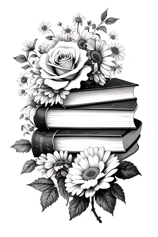 Roses And Books Daisies Lots Of Flowers