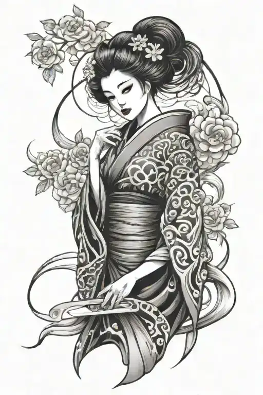 Dark Goth Geisha