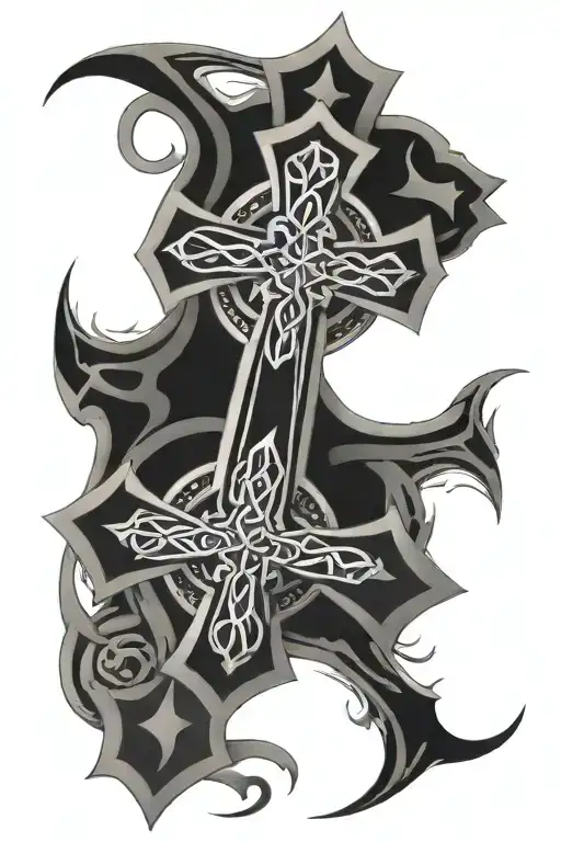 Celtic Cross Sleeve Inspired