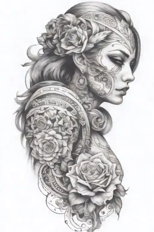 Beautiful Lady In The Middle