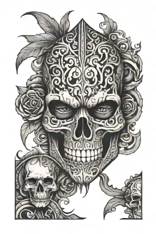 Lucky Mask Split Skull