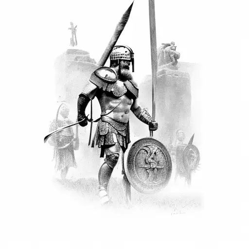 Roman Gladiator In Collegium