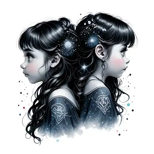 2 Daughters With Space Elements