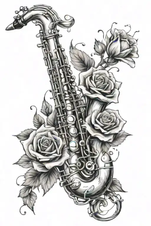 Alto Saxophone Music Roses Wrapped
