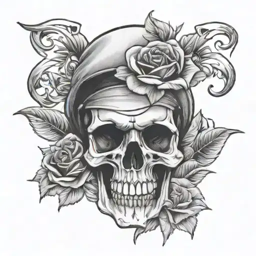 Nurse Skull Rose