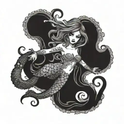 Mermaid Octopus Coral