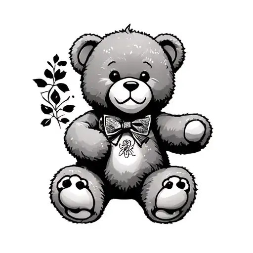 Old School Teddy Bear Holding