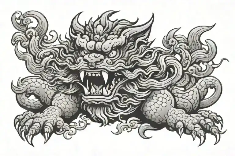Chinese Foo Dog Roar