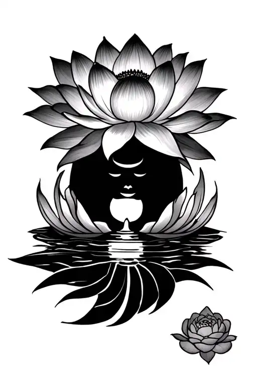 Forearm Tattoo Lotus Buddhist