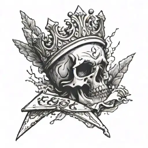 Pile Of Cocaine With A Crown Saying 6 6 Six