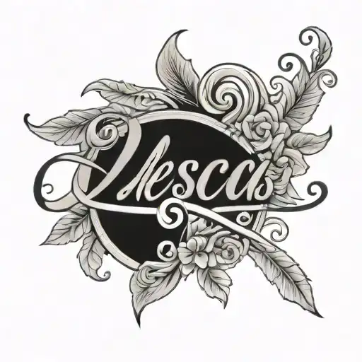 Name Illescas In Cursive Lettering