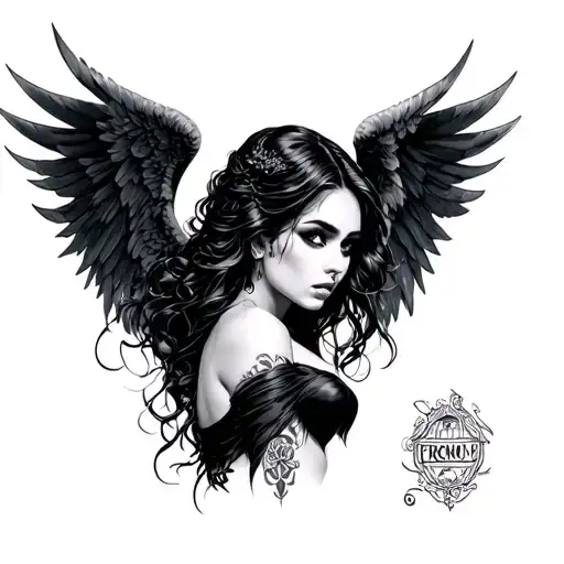 Sexy Girl Dark Angel