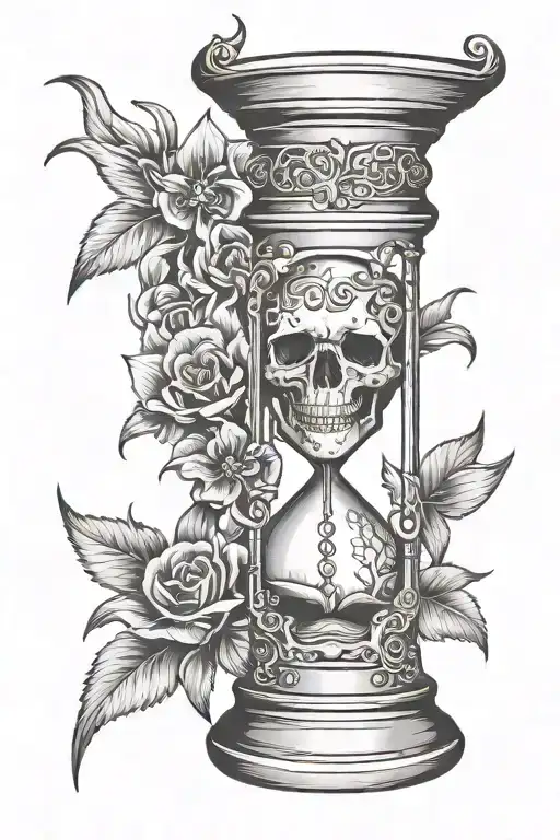 Underarm Bones With Hourglass Between