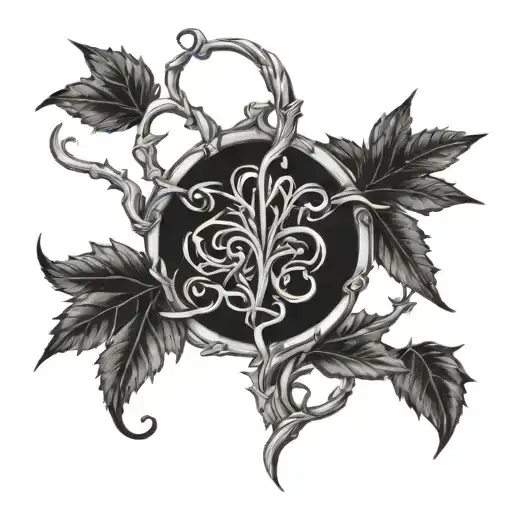 Vines And Leafs Turned Into Thorns Crown