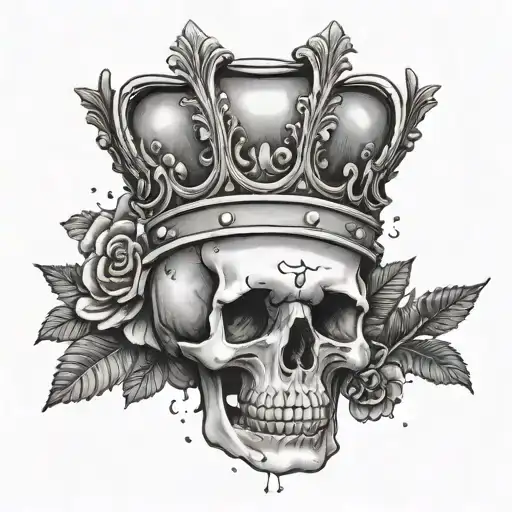 Pile Of Cocaine And A Crown