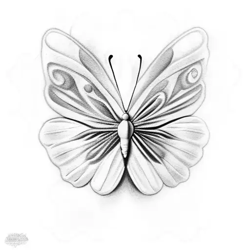 Small Butterfly In Memory Of Mother