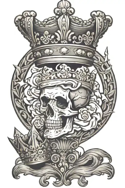 Pile Of Cocaine And A Crown