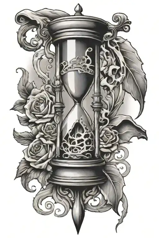 Underarm Bones With Hourglass Between The Bones