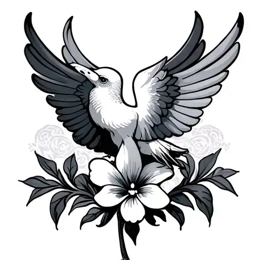 Dove Fleur De Lis
