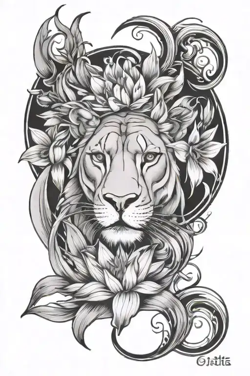 Half Lioness Half Honeysuckle Gladiolus Water Lily