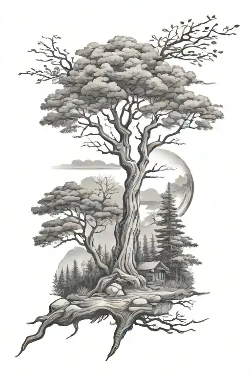 Nature Scene Featuring Tree