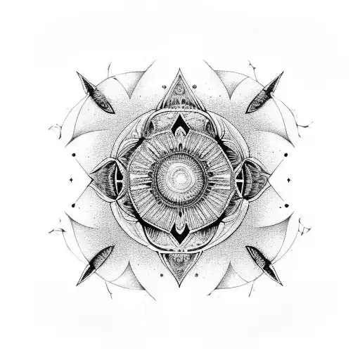 Mandala Witch Rose Moon