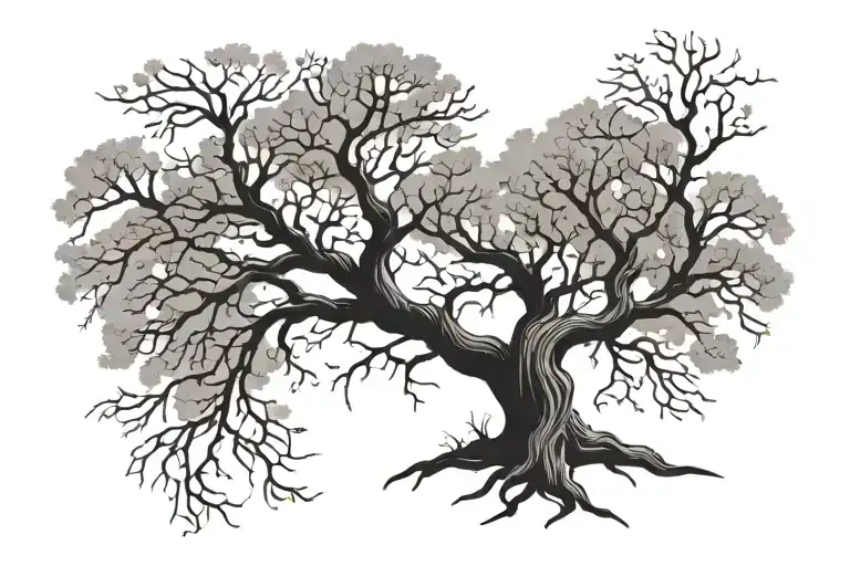 Tree Intertwined Without Leaves