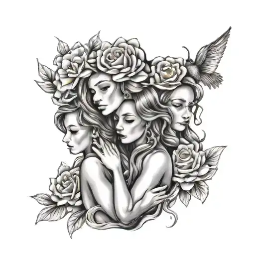 A Tat That A Mother And 4 Daughters Can Get Together