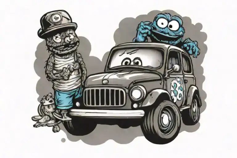 Car & Cookie Monster
