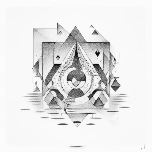 A Deep Conversation Depicted Through Abstract Symbols And Shapes