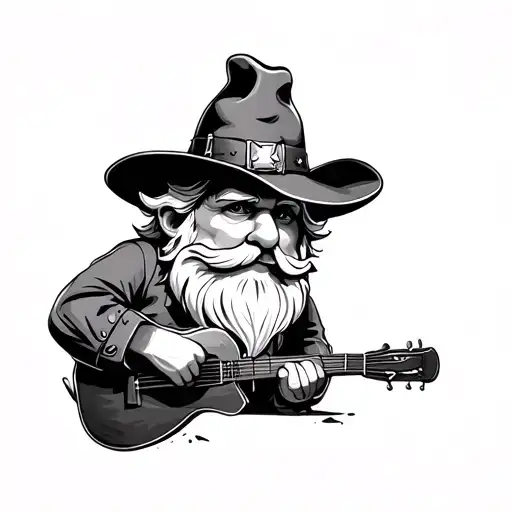 Garden Gnome As A Cowboy