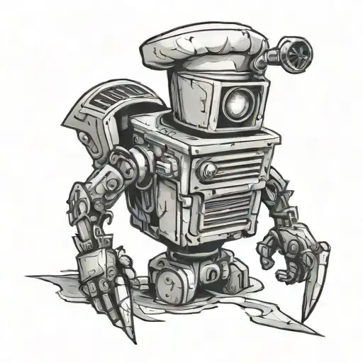 Claptrap Knives Chef Hat Holding