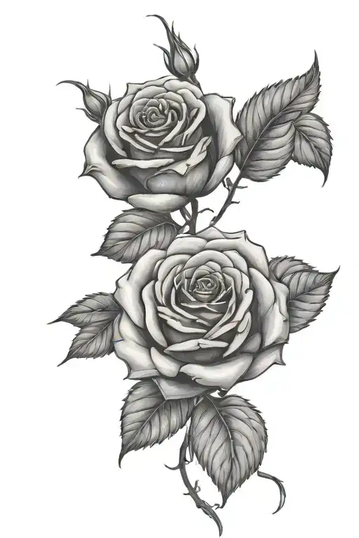 Rose Memorial Tattoo For My Forearm
