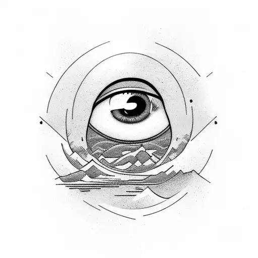 Mountain With Eye