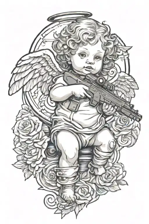 Baby Angel With A Shotgun