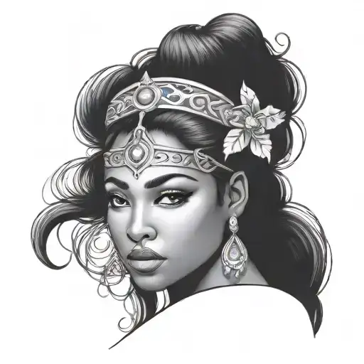 Greek Goddess Black Women Pretty Girl