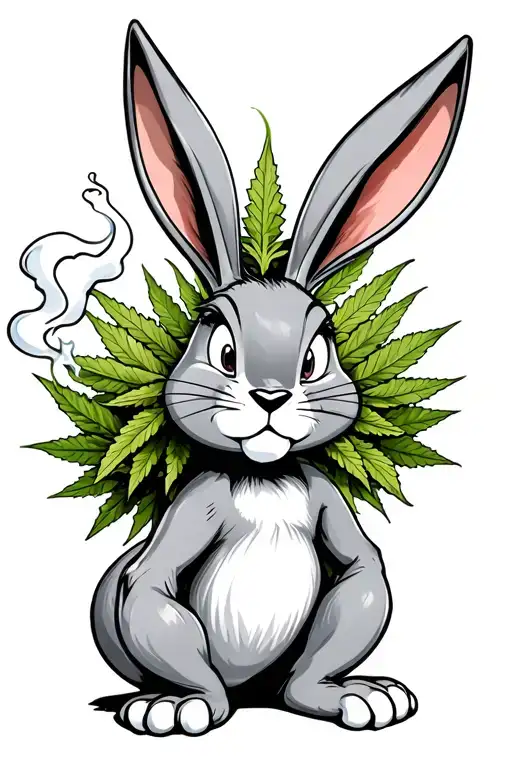 Bugs Bunny Smoking Weed