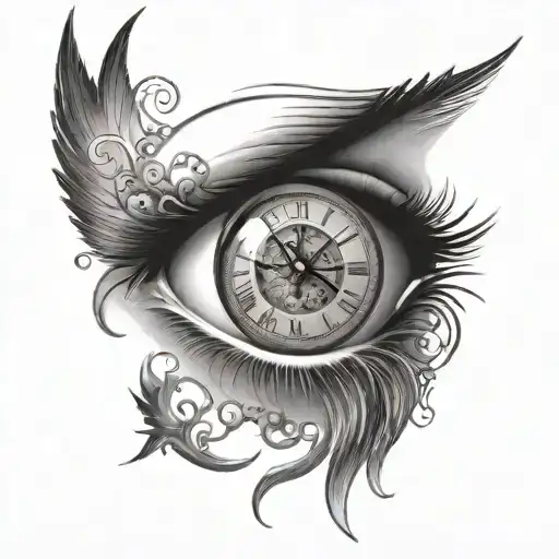 Eye With Clock Inside