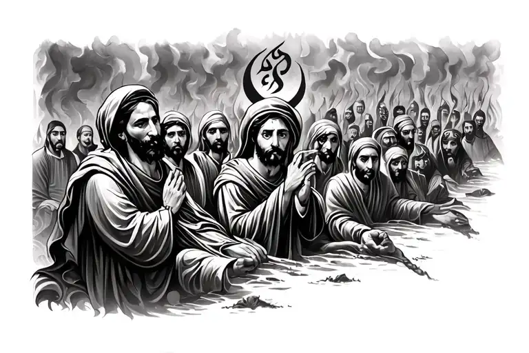 72 Martyrs And Shia Muslim Symbol